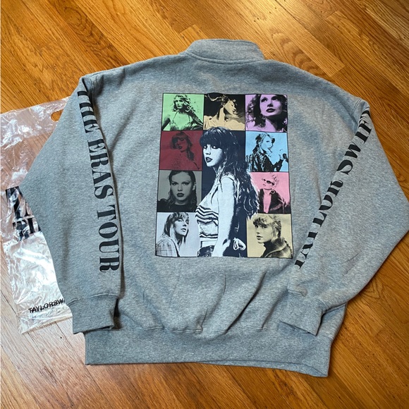Taylor Swift Tops - Taylor Swift Eras Tour quarter zip sweatshirt size S